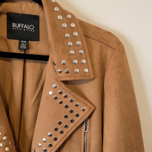 Faux Suede Moto jacket - Picture 2 of 4